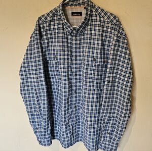 Orvis Plaid Escape Fishing Shirt - Vented Cape - Size XL
